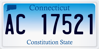 CT license plate AC17521