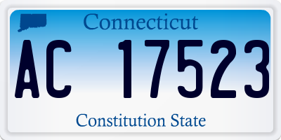 CT license plate AC17523