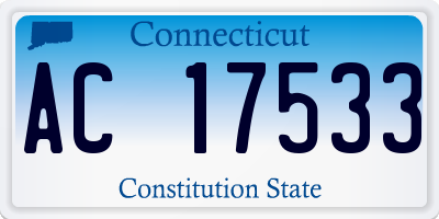 CT license plate AC17533