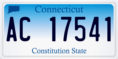 CT license plate AC17541
