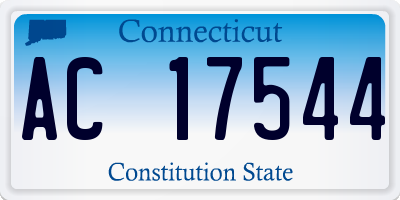 CT license plate AC17544