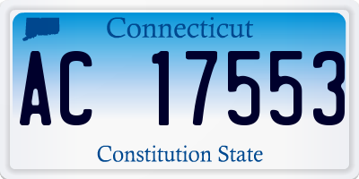 CT license plate AC17553