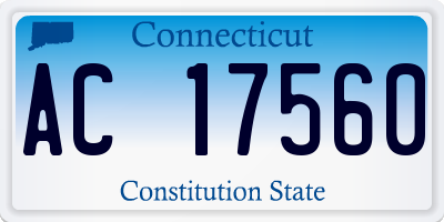 CT license plate AC17560