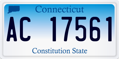 CT license plate AC17561