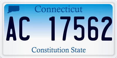 CT license plate AC17562