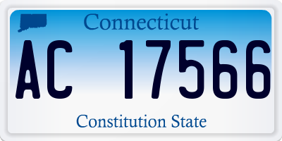 CT license plate AC17566