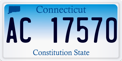 CT license plate AC17570