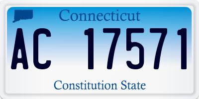CT license plate AC17571