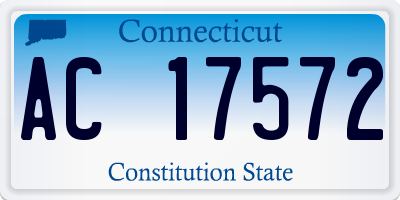 CT license plate AC17572
