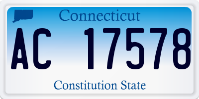 CT license plate AC17578
