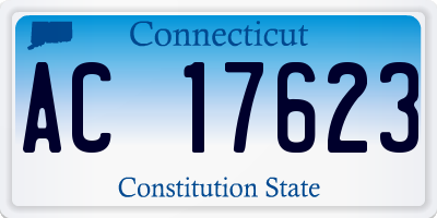 CT license plate AC17623