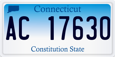 CT license plate AC17630