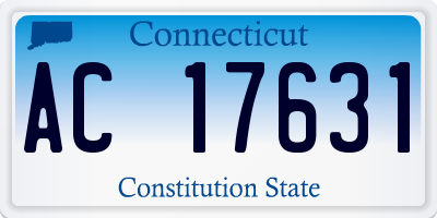 CT license plate AC17631