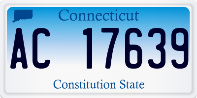 CT license plate AC17639