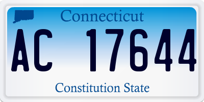 CT license plate AC17644