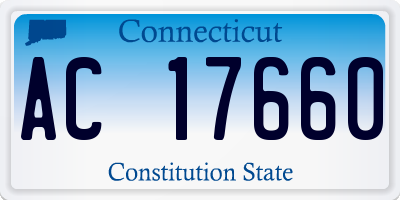 CT license plate AC17660