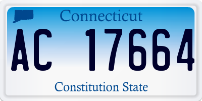 CT license plate AC17664