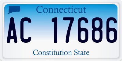 CT license plate AC17686