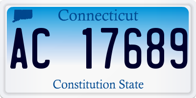 CT license plate AC17689