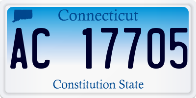 CT license plate AC17705