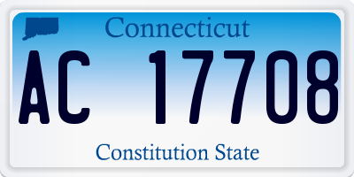 CT license plate AC17708