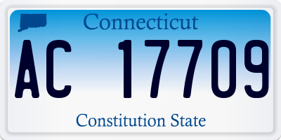 CT license plate AC17709