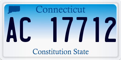 CT license plate AC17712