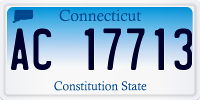 CT license plate AC17713