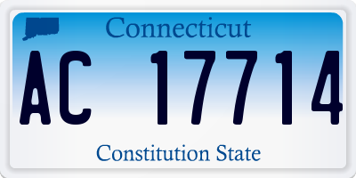 CT license plate AC17714