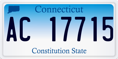CT license plate AC17715