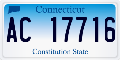 CT license plate AC17716