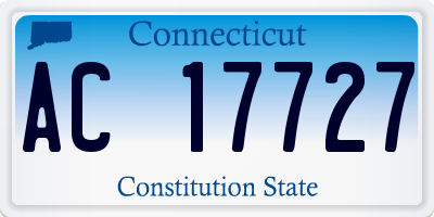 CT license plate AC17727