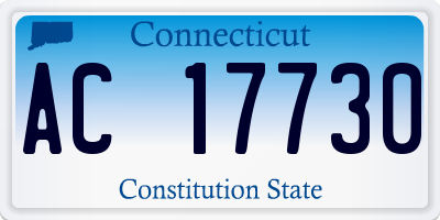 CT license plate AC17730