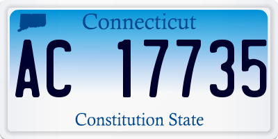CT license plate AC17735