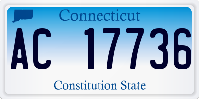CT license plate AC17736