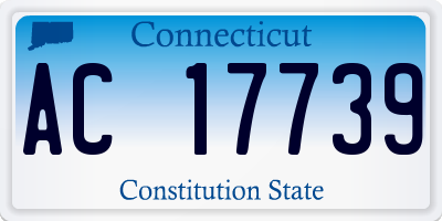 CT license plate AC17739