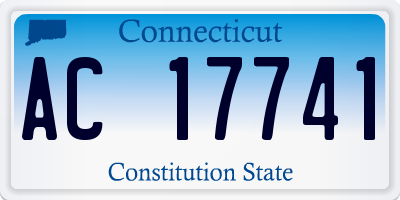 CT license plate AC17741