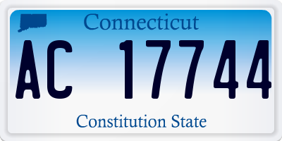 CT license plate AC17744