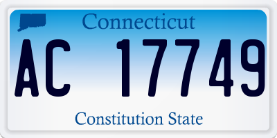 CT license plate AC17749