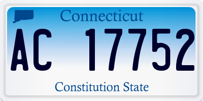 CT license plate AC17752