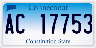 CT license plate AC17753