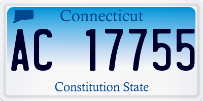 CT license plate AC17755