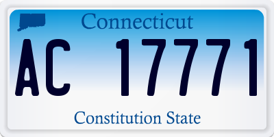 CT license plate AC17771