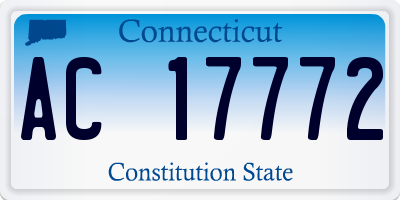 CT license plate AC17772