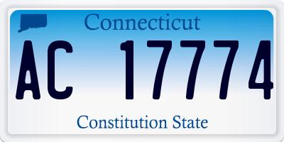 CT license plate AC17774