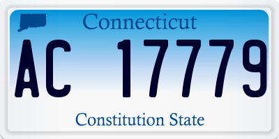 CT license plate AC17779