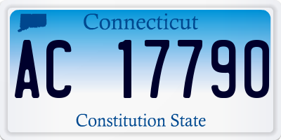 CT license plate AC17790