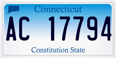 CT license plate AC17794