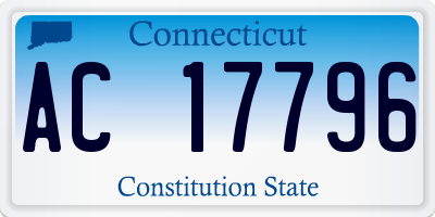 CT license plate AC17796