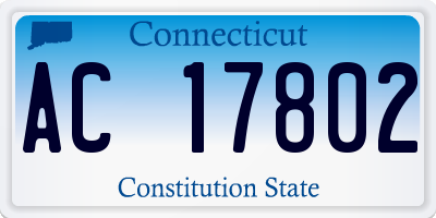 CT license plate AC17802